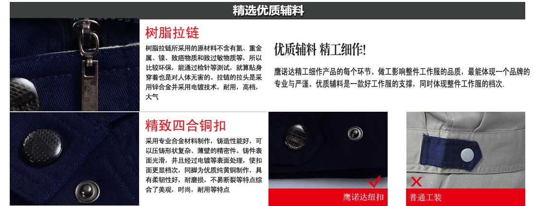 反光工作服精选优质辅料